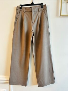 Shinestar Taupe Wide-Leg Dress Pants